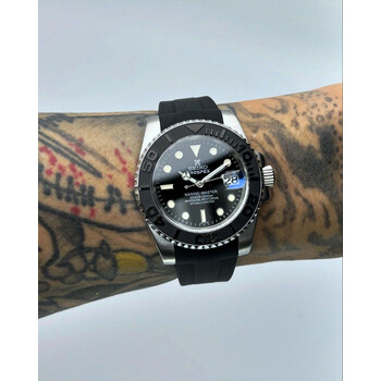 Custom Seiko Mod • Gloss Black Prospex Yachtmaster • 40mm